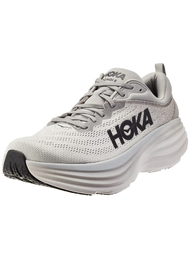 Hoka Men's Bondi 8 Sneaker, Sharkskin/Harbor Mist, - Image 1